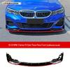 Compatible Body Kit for 20-22 BMW 3 Series G20: Front Lip, Rear Spoiler, Rear Wing, Corner Protectors.