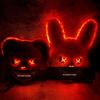 Mască de Costum LED Strălucitoare de Iepure Horror pentru Halloween