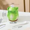 ZISIZ Ceramic Cabbage Design Seasoning Jar