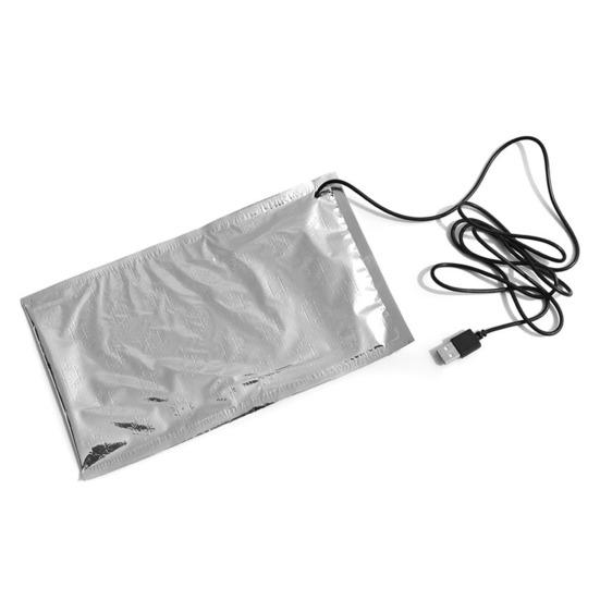 

USB Термостат Нагревательная Подушка Быстрый Нагрев Легко Использовать Компактная Портативная Энергосберегающая для Ланч-бокса Бутылок Нагреватель Греющая Подушка серебряный