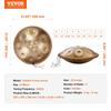 Handpan Drum 22 In 9 Notes D Minor Steel Hand Drum with Mallets for Adult