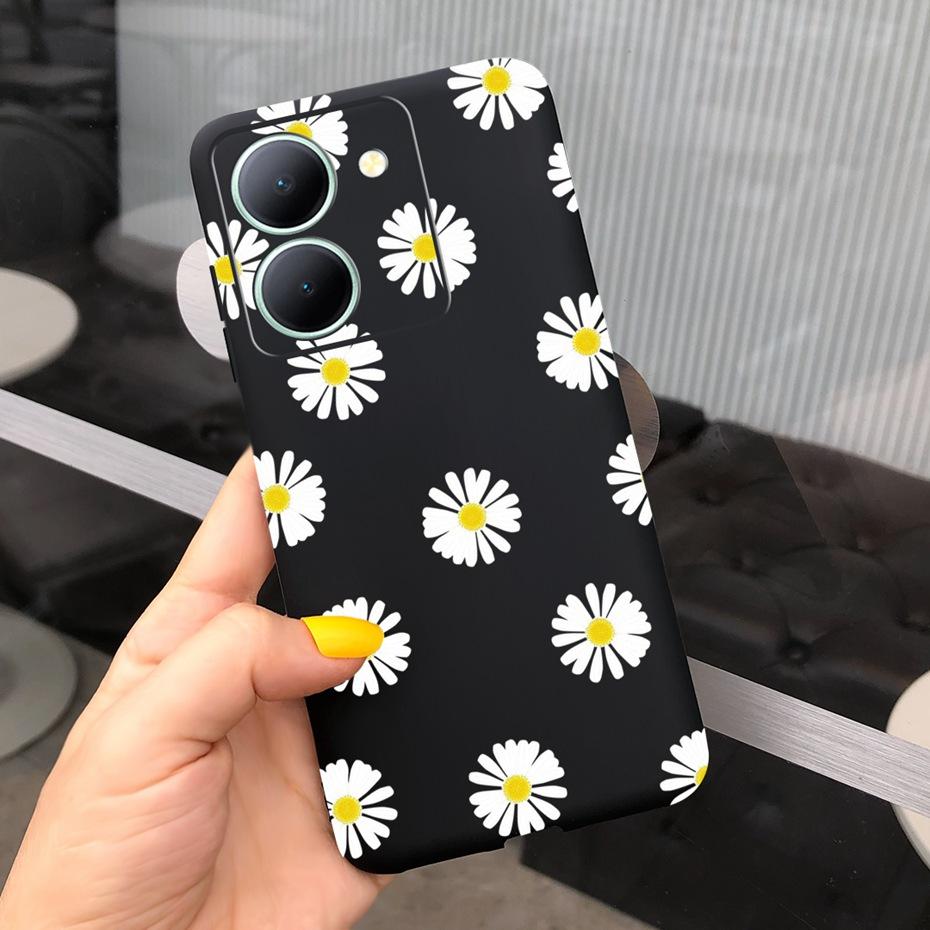 For Vivo Y36 Case 2023 Cute Love-heart Pattern Jelly Silicon Soft Phone Back Cases Cover For VivoY36 Y 36 4G 5G V2247