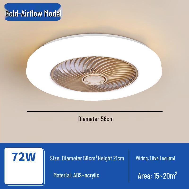 Modern Minimalist Smart Ceiling Fan Light