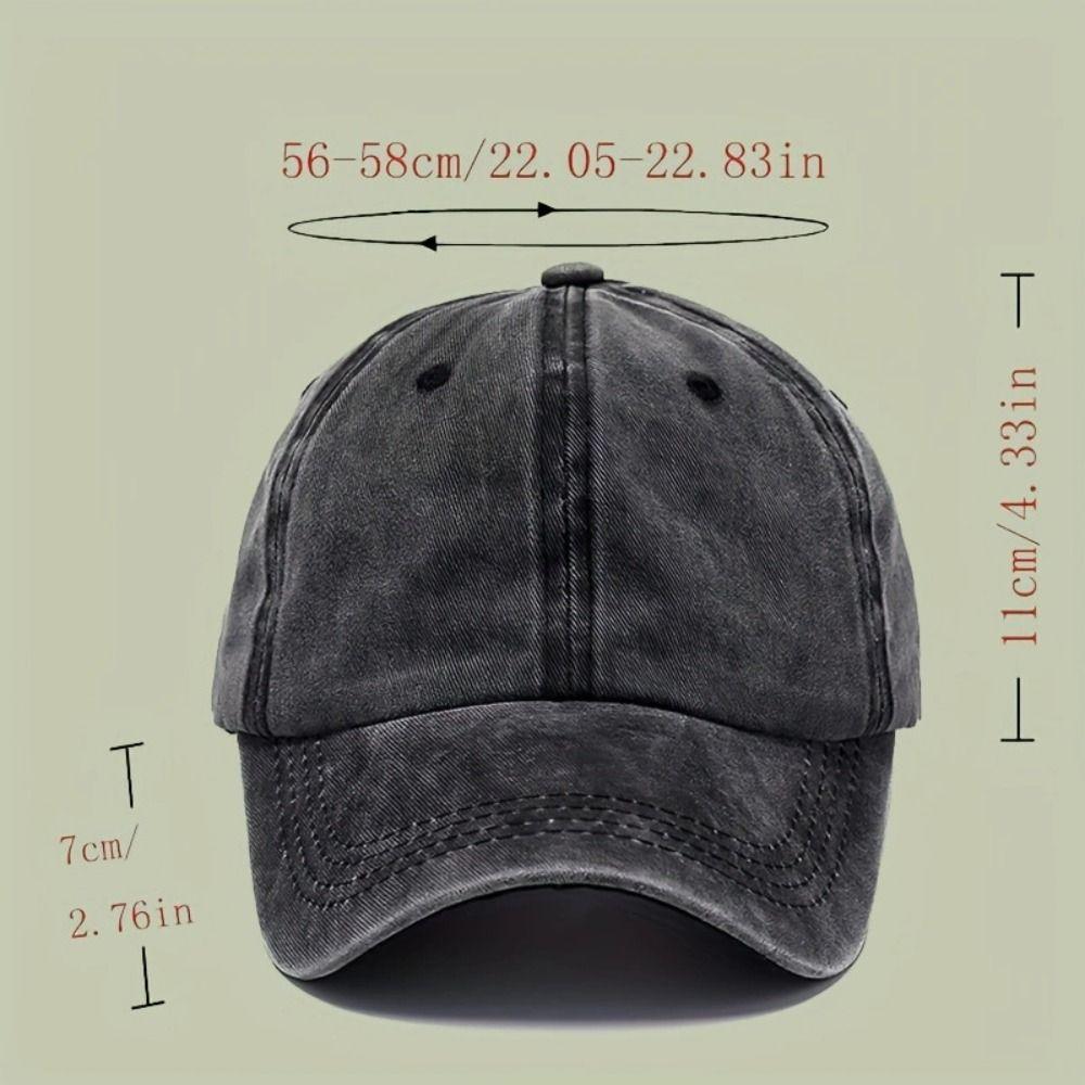 Versatile Baseball Cap Adjustable Peaked Cap Casual Sun Hat  for Men Women