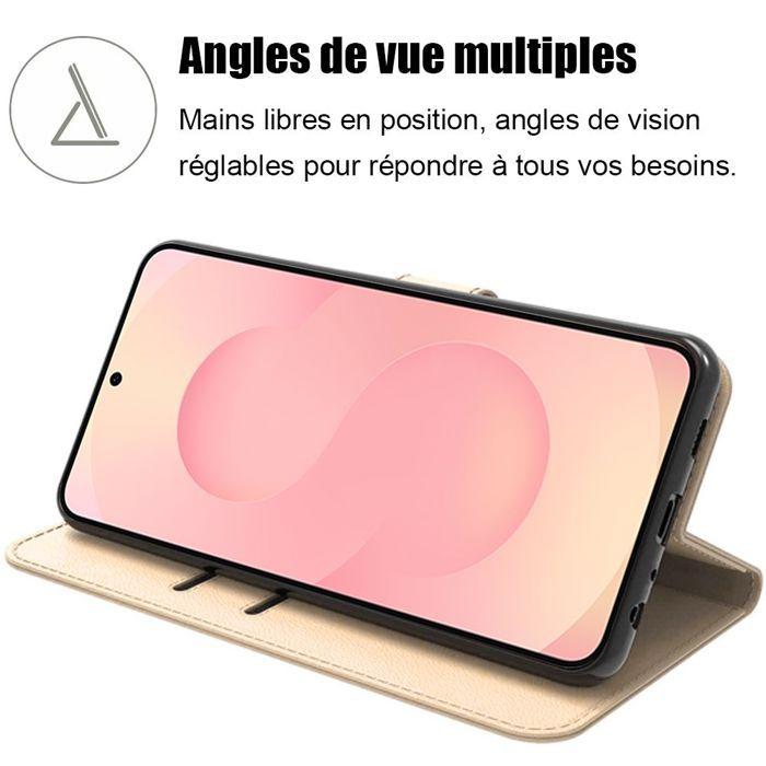 Coque de Protection - BOOLING - pour Samsung Galaxy A07 - Antichoc - Cuir Synthétique - 2 Vitres Trempées