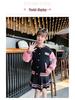 Trendy Korean-Style Baseball Uniform for Girls - 2025 Spring & Autumn Pleated Skirt, College Style for Middle & Large Children