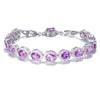 SUGO Elegant Synthetic Purple Zirconia Bracelet , Shiny Fashion Accessory, Perfect Match for Rugby Events, Ladies' Jewelry
