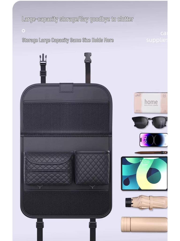 Rücksitz-Organizer mit Taschentuchbox und Aufbewahrungstaschen