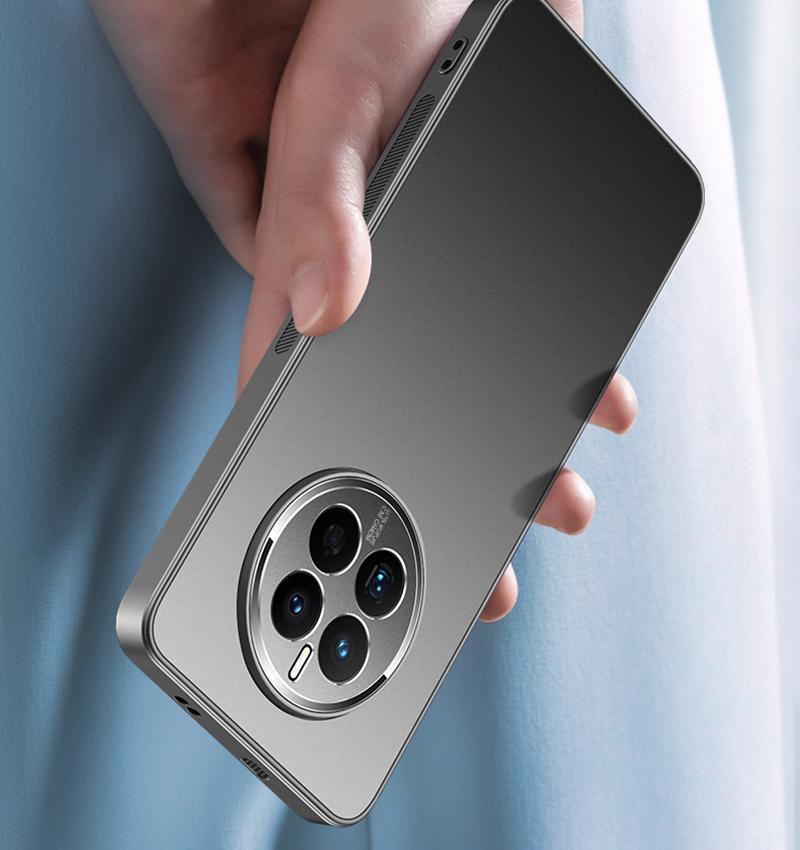 For Huawei Mate 60 50 50E 40 40E 30 30E Pro Plus Metal lens all inclusive Protector Back Plating PC Matte Frosted Anti fingerprint Cover Case Shell