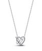 Pandora Intwind Heart & Butterfly Pendant Necklace_394477C01