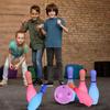 Light Up Bowling Set Bowling Pins Games For Kids Toddler Bowling Ball Set Glow In The Dark Games Parent Children Interactive Toy