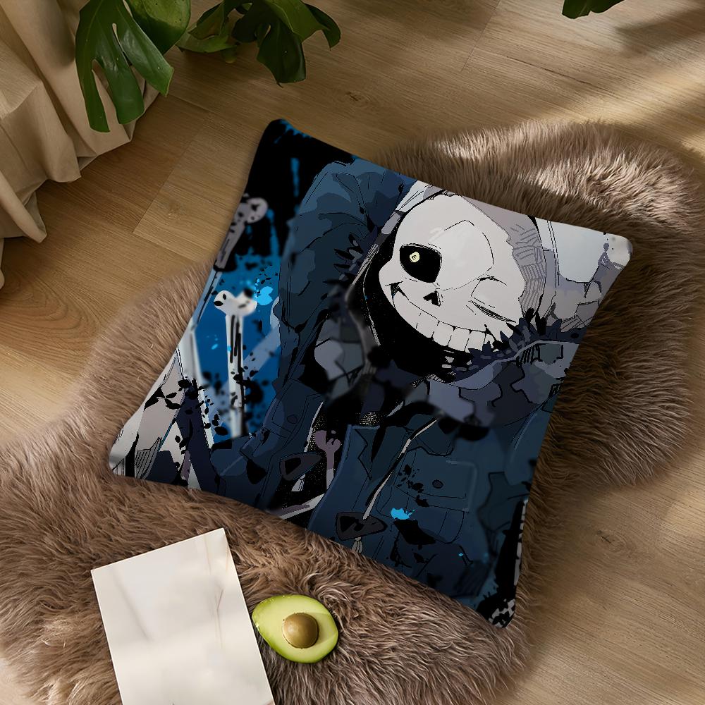 Cool Game Undertale Sans cushion cover For Bedroom Car Coffee Shop Room and Living Room Sofa Decorative PillowCover