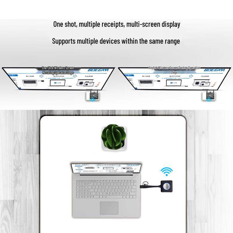 BOEGAM Enterprise Wireless Screen Mirroring Adapter (CN version)