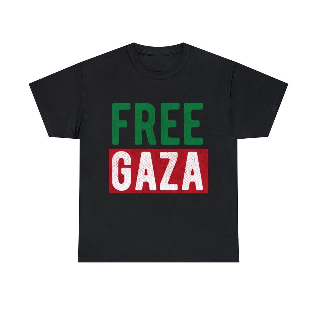 Free Gaza Palestine Graphic Tee Shirt, S-5XL