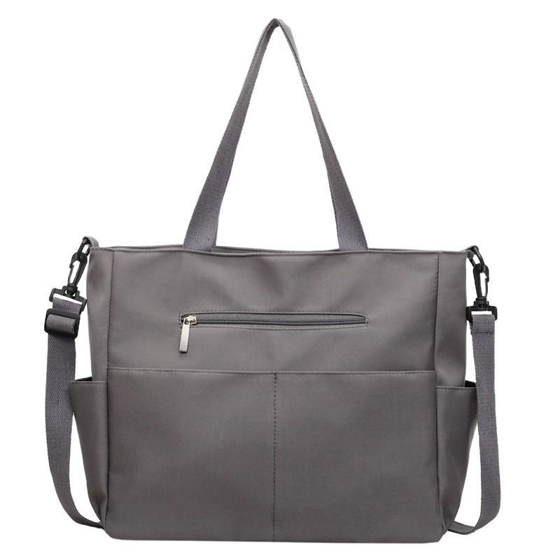 

Simple Large Capacity Women s Tote Bag All-matching Light Foldable Shoulder Commuting College Students Class Cross-body сірий