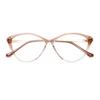 Timeless Style Men's Style Eyeglasses Frame Cat-eye Shape TR90 Material Superior Quality Women Glasses Blue Lightweight Filtering Women's Eyeglasses