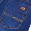 Business Men's Jeans Casual Straight Stretch Fashion Classic Blue Black Work Denim Trousers Male Brand Clothing