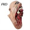 Breathable Halloween Mask Horror Skull Latex Mask, Tongue Sticking-Out Full Head Masquerade for Cosplay Party Costume Props Comfortable
