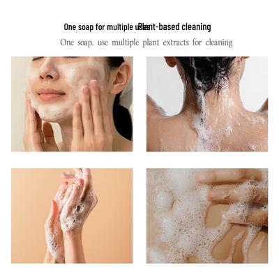 Mugwort Aromatic Essential Oil Handmade Soap - Long-Lasting Rose Scent for Bath and Facial Cleansing