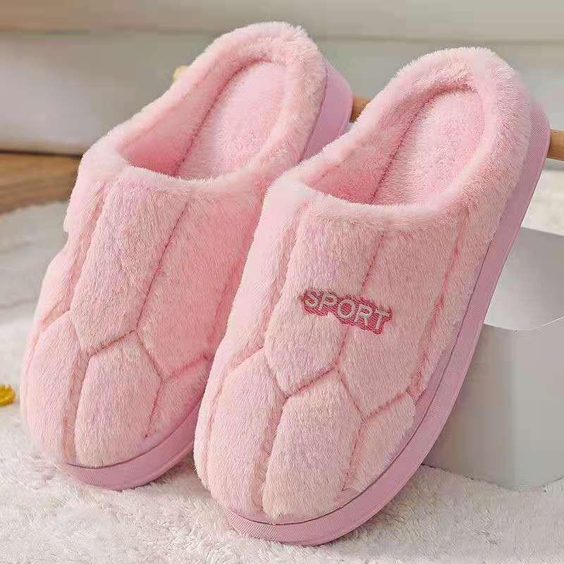 Cotton Slippers Women's Winter Home Indoor Home Home Warm Non-slip Thick Bottom Couple New Wool Slippers Men's Autumn and Winter