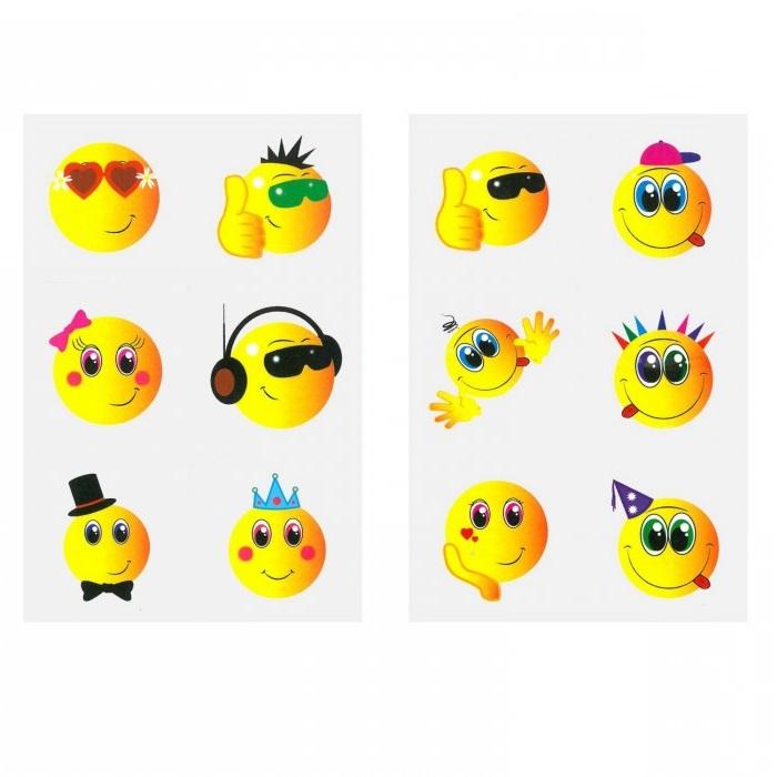 Temporäres Emoji-Tattoo
