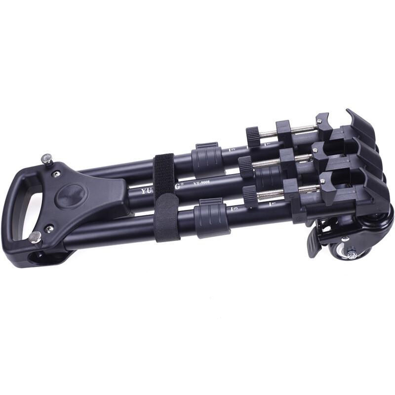 YUNTENG VT-9008 Professionelles Stativ mit Dolly-Rädern
