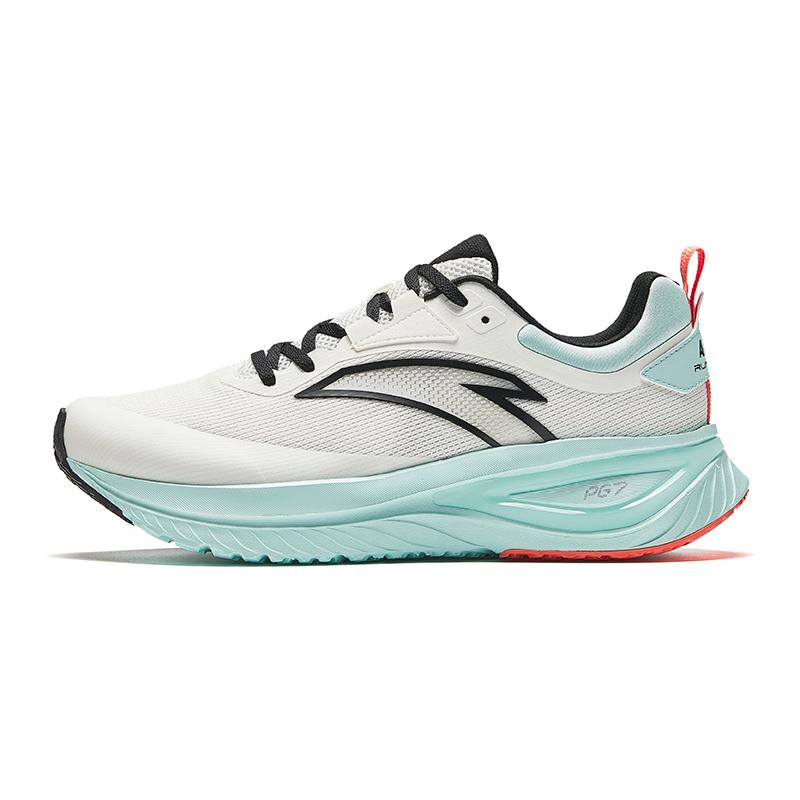 Anta Running Series Men Black White Lightweight Breathable Cushioning Running Sneakers 112435519-3 40.5
