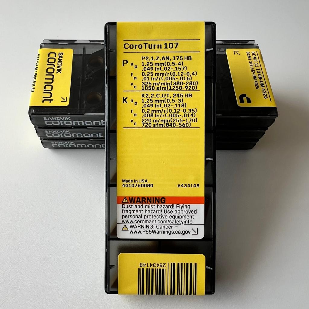 SANDVIK / DCMT11T308-UM 4325 / Original Swedish hard alloy blade 10 Pcs