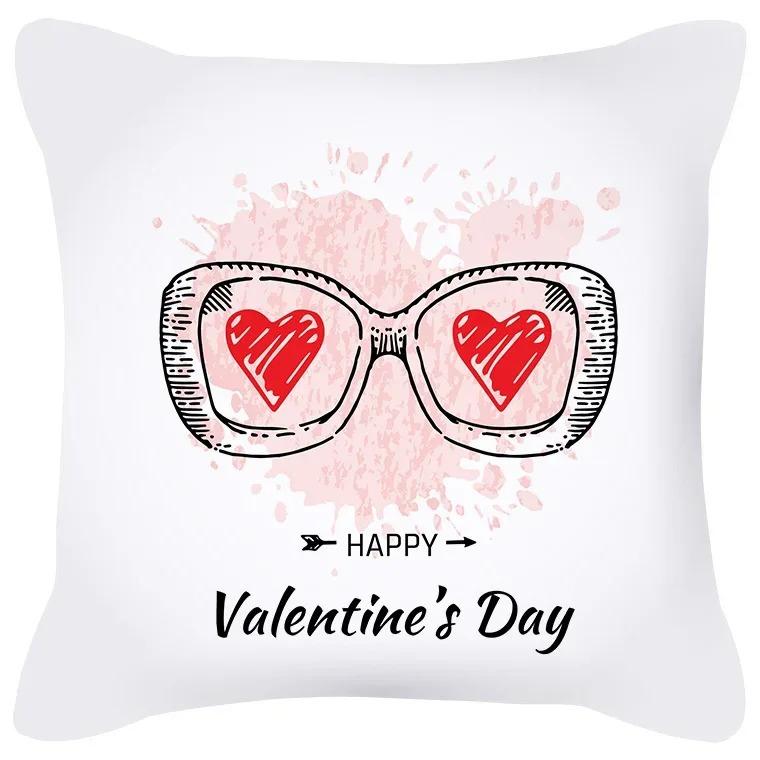 Home Decor Valentine Love Designs for Cozy Decor Pattern Cushion Cover Suitable for Sofa Bedroom Car Pillow Cover