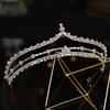 Silver Color Crystal Crown Tiara for Women Bride Party Rhinestone Prom Diadem Bridal Wedding Hair Accessories Jewelry Crown Gift