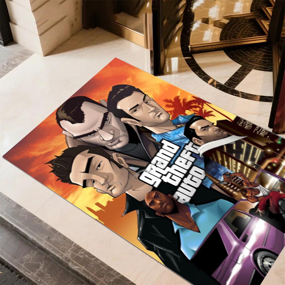 Grand Theft Auto Iv Carpet Suitable For Study Room Decorate Room Game Room Foyer Antislip Rug Decorate Offices