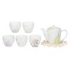 Apex Heart Tea Set, Porcelain, 500ml200ml Tea Set, Foret Teapot, Wedding Gift, FR1-7