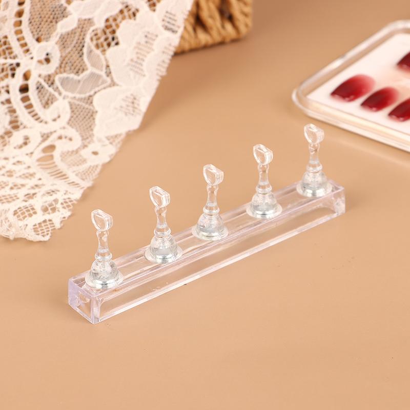Magnetiske tupper Nail Art Trening Negleutstillingsstativ Nail Art Øvelsesstativ Holder for falske negletipper Negleutstilling Sjakkbrett