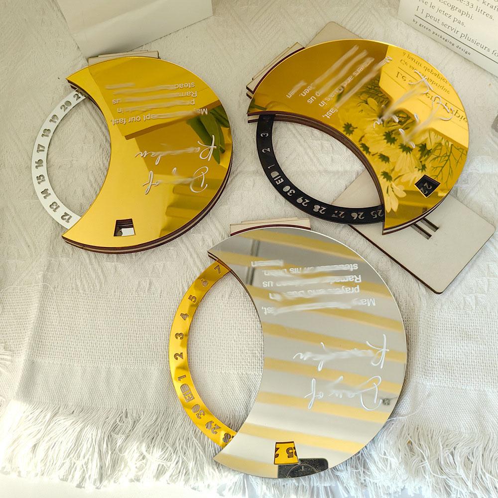 Stylish Acrylic Eid Mubarak Cake Toppers Smooth Cut Durable Decorations for Ramadan Parties Dessert Tables Middle Eastern Gifts