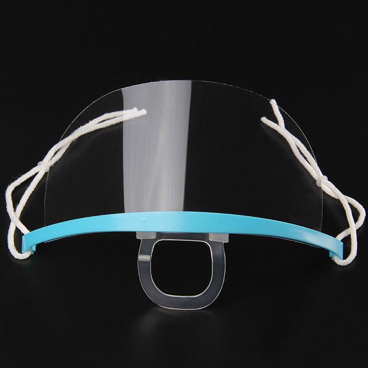 Clear Anti-Fog Kitchen Food Service Mask - Plastic Mouth Shield for Chefs