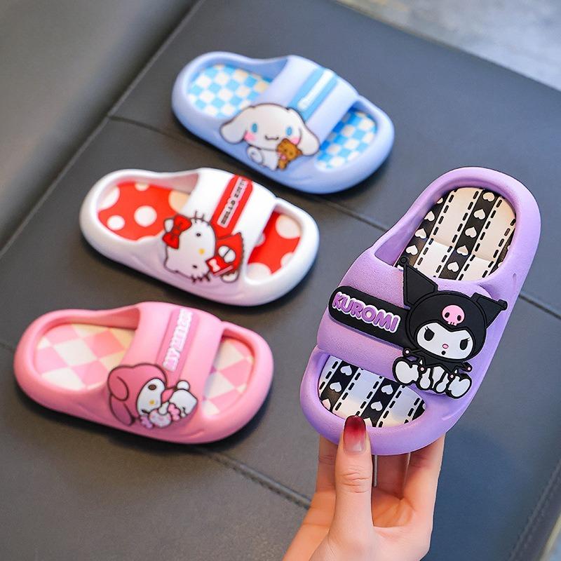 Cartoon Shoes, Flip-flops for Girls, Anti-slip Soft Sole, Breathable