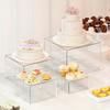 6pcs cake and dessert display stand stackable to save spa suitable for party booths kitchen jewelry buffet stand brackets