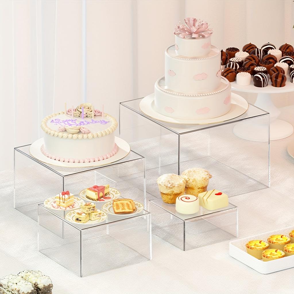6pcs cake and dessert display stand stackable to save spa suitable for party booths kitchen jewelry buffet stand brackets