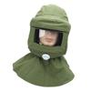 Capuche de Sablage Verre Transparent Écharpe Sableur Housse de Protection pour Peinture au Pistolet
