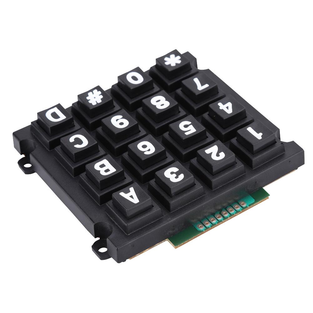Keyboard Modules with 16 Keys 4x4 Push Buttons External Big Keypad for MCU