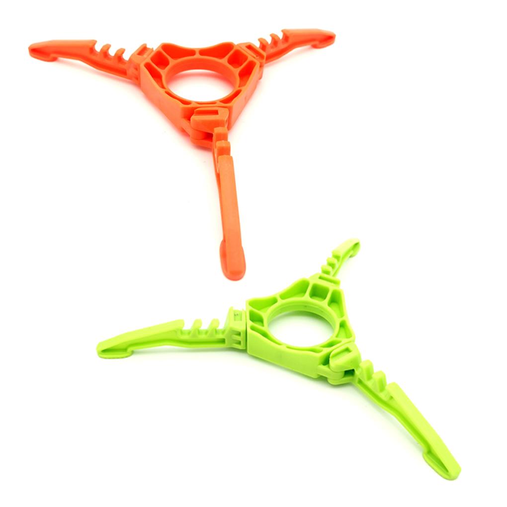 Cylinder Stand Portable Plastic Foldable Cylinders Holder Antislip Bracket Climbing Backpacking Tripod Outdoor Equipment