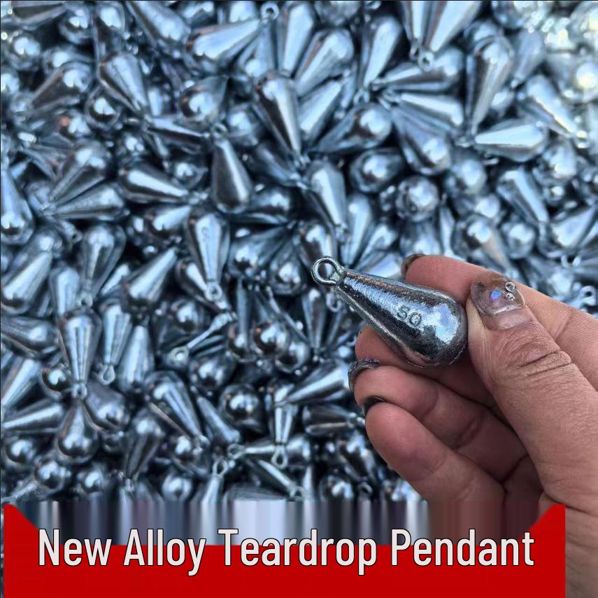 Teardrop Alloy Swivel Hook Lead Sinker Fishing Tackle