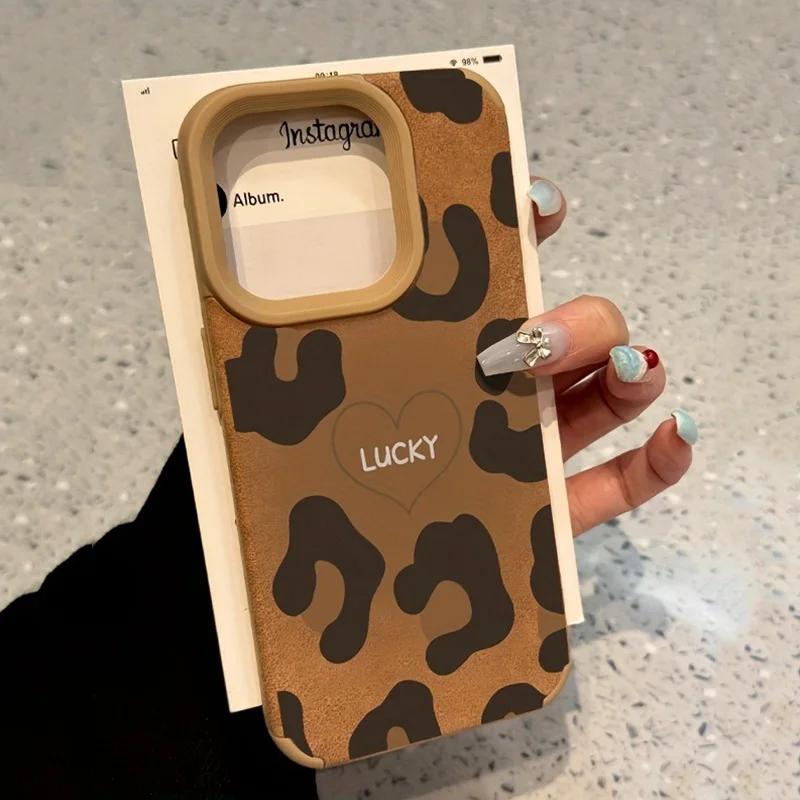 Fashionable Leopard Pattern Design Leather Phone Case For iPhone 16 15 14 13 12 11 Pro Max Plus XR X XS Max Shockproof Cover