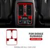 For Dodge Durango 2014 2015 2016 2017 2018 2019 2020 Real Soft Carbon Fiber Sticker Car Rear Air Vent Interior Trim Accessories ZZ9