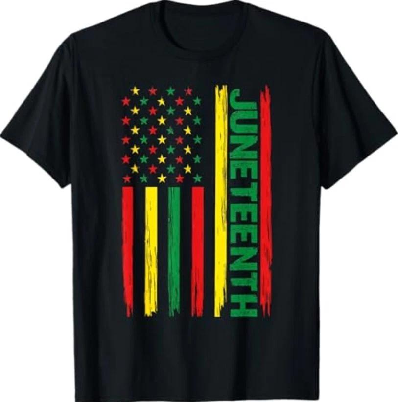 Juneteenth 1865 African Americans Flag Celebration T-Shirt S