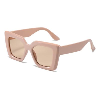 Lunettes de soleil Boîte, Lunettes Couleur Gelée, Lunettes de soleil de rue Personnalisées à Grande Monture Pour Femmes