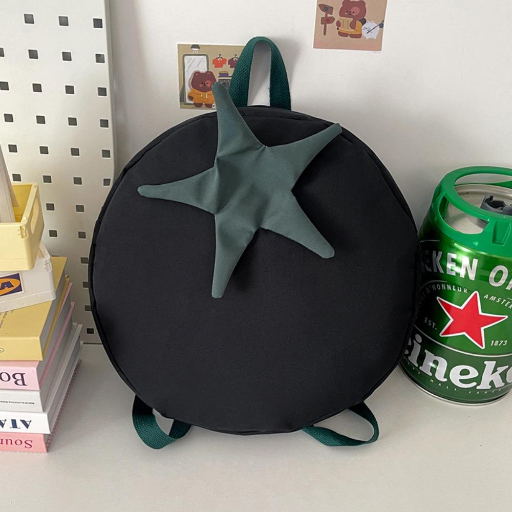 Cute Tomato Backpack Casual Student Schoolbag New Large Capacity Backpack  Teenagers