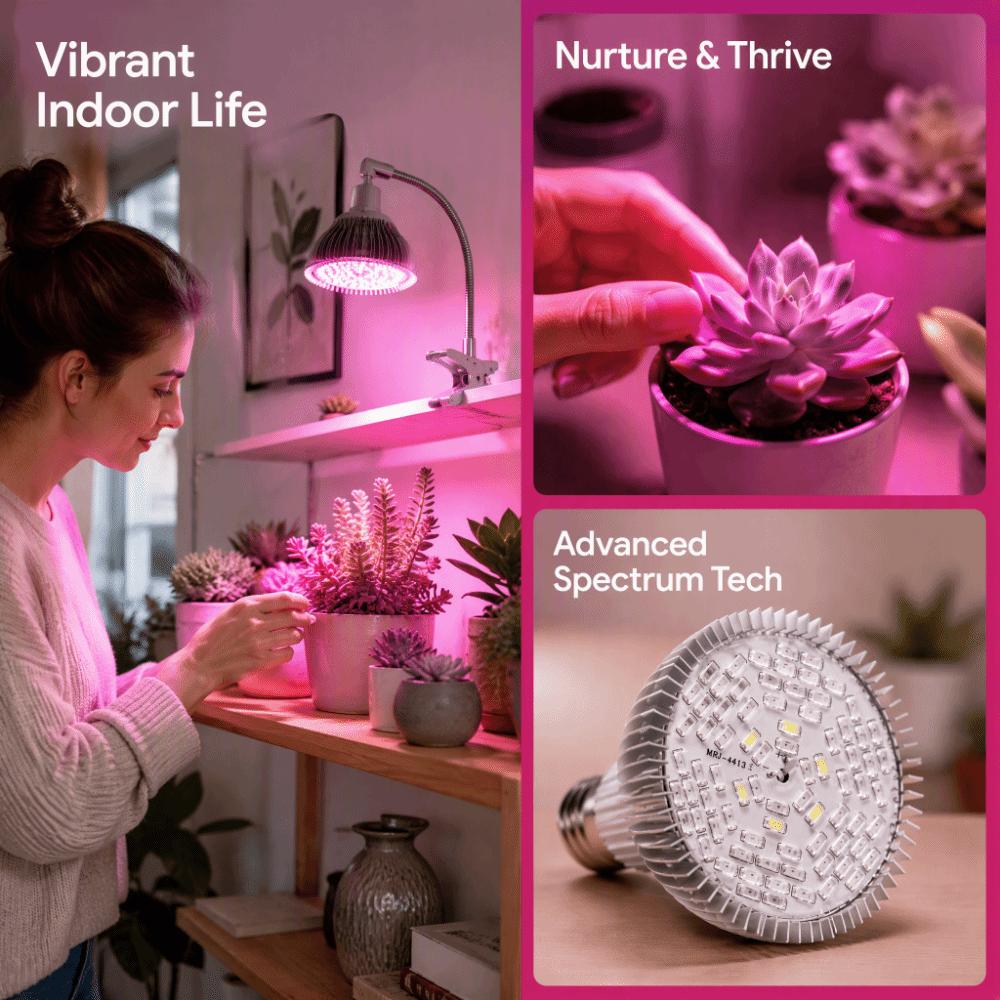 50W Power Plant Grow Lamp E27 Socket Horticulture Grow Light Practical Grow Light Bulb  Garden