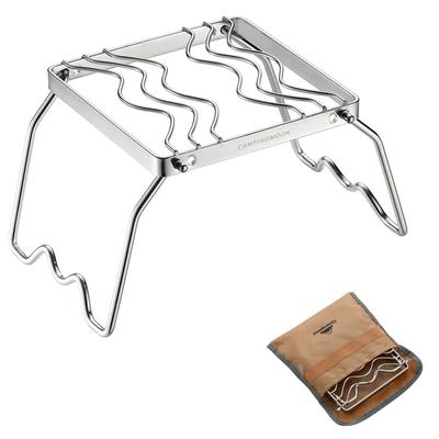 CAMPING MOON Grill Stand Mini, 2-Level Height Adjustable, Stove Stand with Storage Bag, 160mm, MS-1001