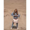 Beige Damen-Shopper aus Polyester, mit zwei Henkeln - Peterson